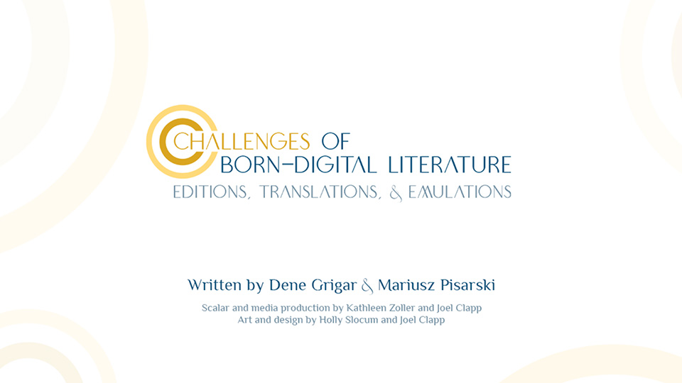 Cover of Challenges of Born-Digital Fiction